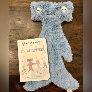 Slumberkins hammerhead snuggler with book